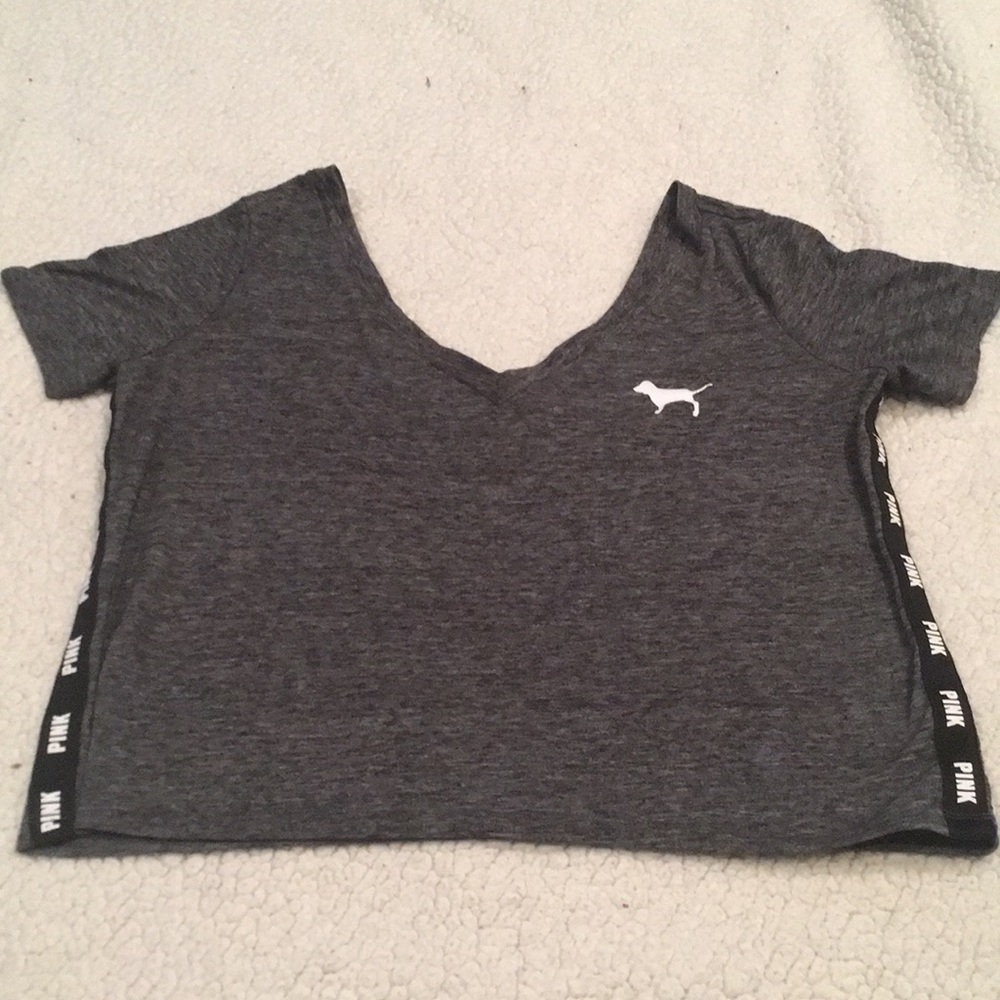 Pink Victoria’s Secret crop top